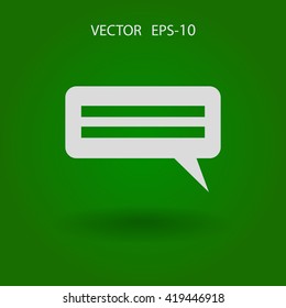 Flat  icon of a communication