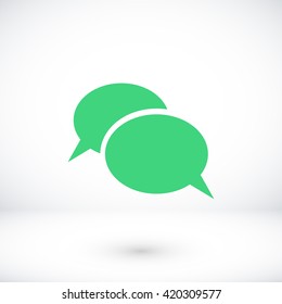 Flat icon of a communication