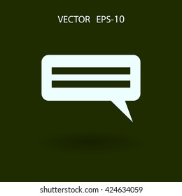 Flat  icon of a communication