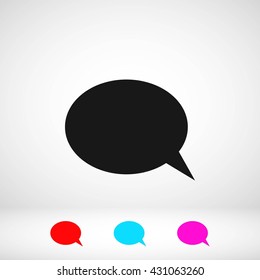 Flat icon of a communication