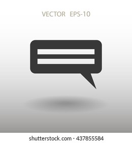 Flat  icon of a communication