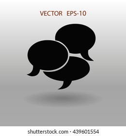 Flat  icon of a communication
