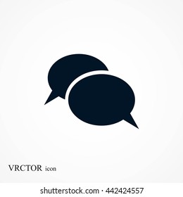 Flat icon of a communication