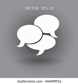 Flat  icon of a communication