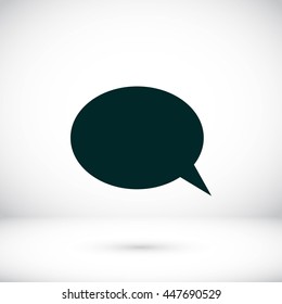 Flat icon of a communication