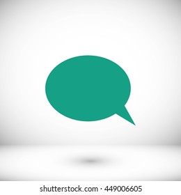 Flat icon of a communication