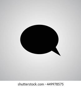 Flat icon of a communication