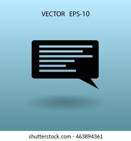 Flat icon of a communication