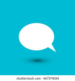 Flat icon of a communication