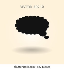 Flat  icon of a communication