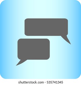Flat icon of a communication