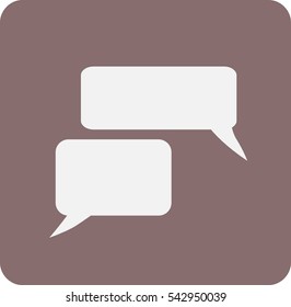 Flat icon of a communication