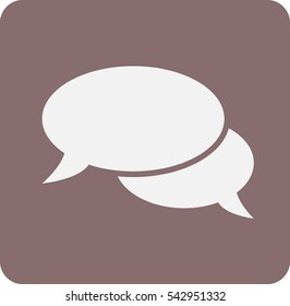 Flat  icon of a communication