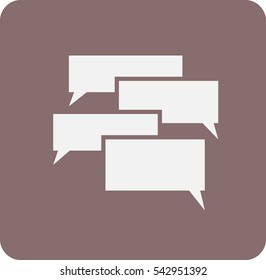 Flat  icon of a communication
