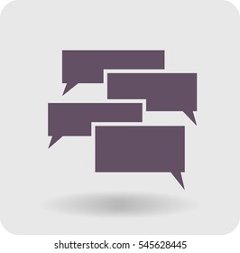 Flat  icon of a communication