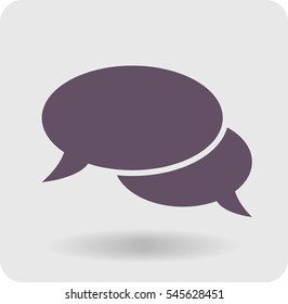 Flat  icon of a communication