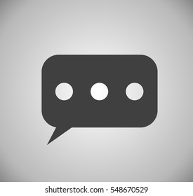 Flat  icon of a communication