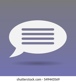 Flat  icon of a communication