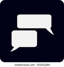 Flat icon of a communication