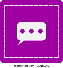 Flat  icon of a communication