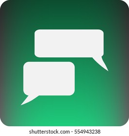 Flat icon of a communication