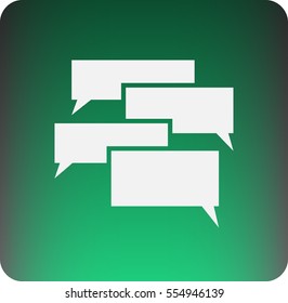 Flat  icon of a communication
