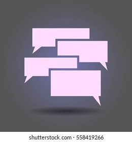 Flat  icon of a communication