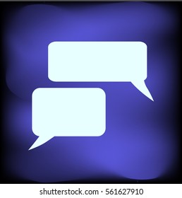 Flat icon of a communication