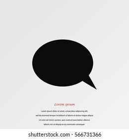 Flat icon of a communication, flat design