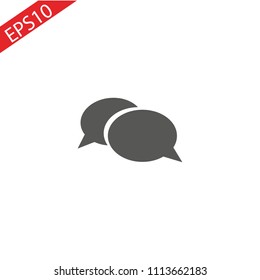 Flat icon of a communication, flat design best vector icon. eps 10.