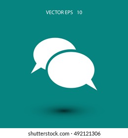 Flat icon of a communication, flat design best vector icon
