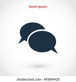 Flat icon of a communication, flat design best vector icon