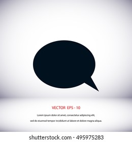 Flat icon of a communication, flat design best vector icon