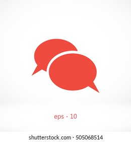 Flat icon of a communication, flat design best vector icon