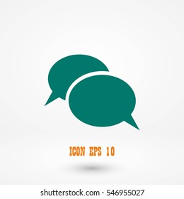 Flat icon of a communication, flat design best vector icon