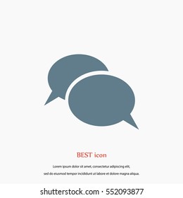 Flat icon of a communication, flat design best vector icon