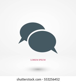 Flat icon of a communication, flat design best vector icon