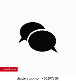 Flat icon of a communication, flat design best vector icon