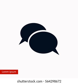 Flat icon of a communication, flat design best vector icon