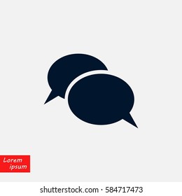 Flat icon of a communication, flat design best vector icon