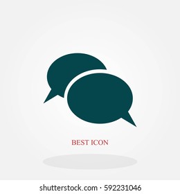 Flat icon of a communication, flat design best vector icon