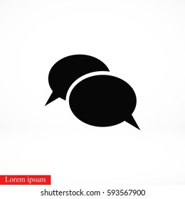Flat icon of a communication, flat design best vector icon