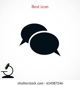 Flat icon of a communication, flat design best vector icon