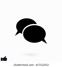 Flat icon of a communication, flat design best vector icon