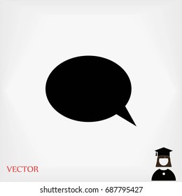 Flat icon of a communication, flat design best vector icon
