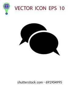Flat icon of a communication, flat design best vector icon