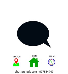 Flat icon of a communication, flat design best vector icon