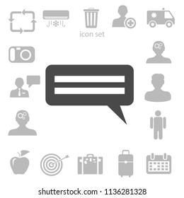 Flat  icon of a communication. vector illustration