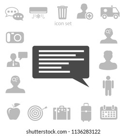 Flat icon of a communication. vector illustration