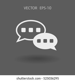 Flat  icon of a communication. vector illustration